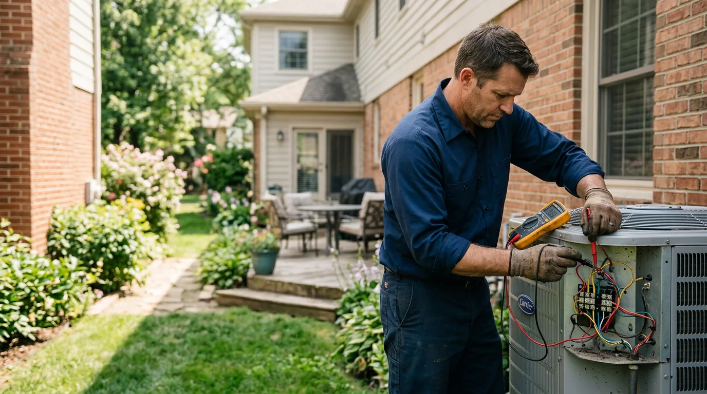 HVAC technician working near Frost, MN
